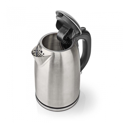 Waterkoker | 1.7 l | Roestvrij Staal | Zilver / Zwart | 360 graden draaibaar | Verborgen verwarmingselement | Strix®-controller | Droogkookbeveiliging
