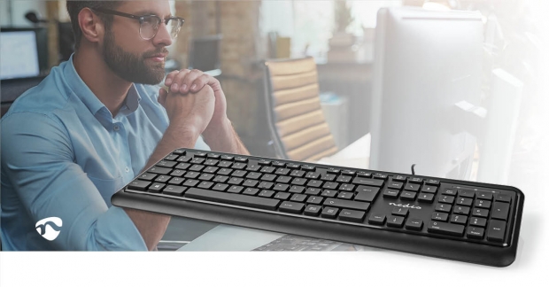 Bedraad Toetsenbord | USB-A | Multimedia | AZERTY | Frans | Numeriek toetsenbord