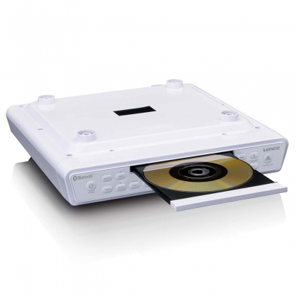 Keukenklokradio met CD Bluetooth en afstandsbediening Wit