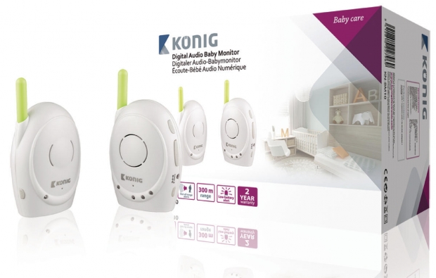 Babyfoon Audio 2.4 GHz Wit/Groen