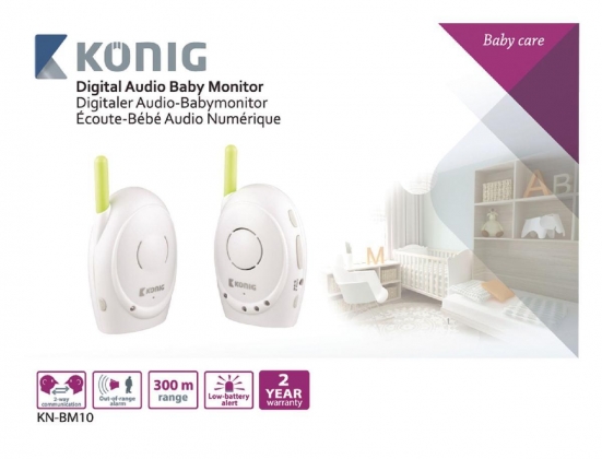 Babyfoon Audio 2.4 GHz Wit/Groen