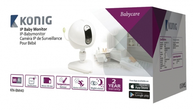 IP Camera Babyfoon Audio/Video 2.4 GHz Wit/Grijs