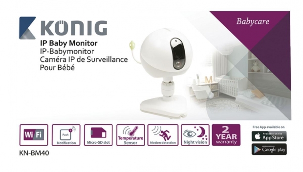 IP Camera Babyfoon Audio/Video 2.4 GHz Wit/Grijs