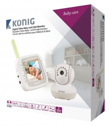 Babyfoon Audio/Video 2.4 GHz Wit/Grijs