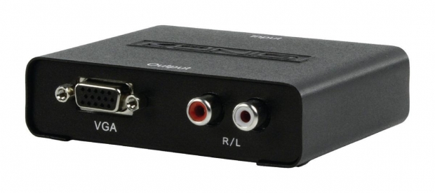 HDMI Converter HDMI-Ingang - VGA Female + 2x RCA Female Zwart
