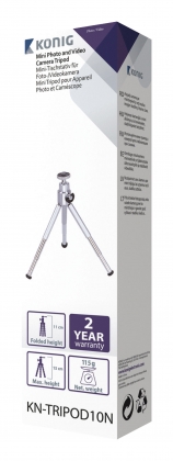 Ministatief 15 cm 0.8 kg Zilver