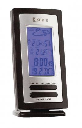 Weerstation Binnen en Buiten Zwart/Zilver