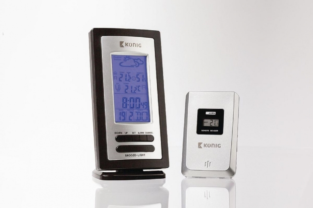 Weerstation Binnen en Buiten Zwart/Zilver