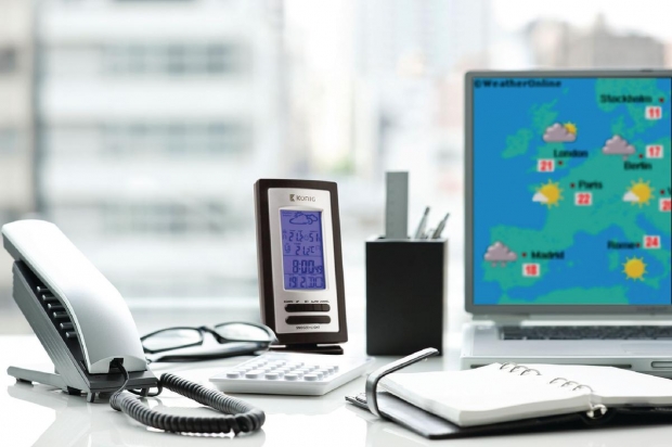 Weerstation Binnen en Buiten Zwart/Zilver