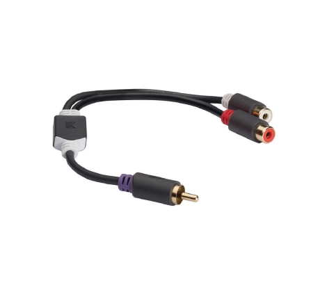 Subwooferkabel RCA Male - 2x RCA Female 0.20 m Antraciet