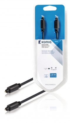 Digitale Audiokabel TosLink Male - TosLink Male 2.00 m Antraciet