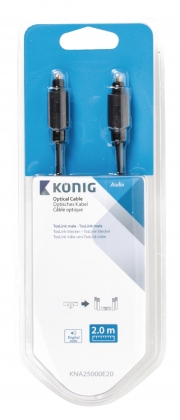 Digitale Audiokabel TosLink Male - TosLink Male 2.00 m Antraciet