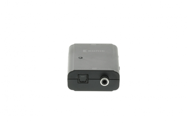Digitale Audio Converter 1x TosLink Female + 1x S/PDIF (RCA) Female - 1x TosLink Female + 1x S/PDIF (RCA) Female Donkergrijs