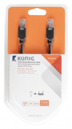 CAT5e UTP Netwerkkabel RJ45 (8/8) Male - RJ45 (8/8) Male 7.50 m Antraciet