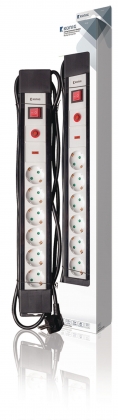 Overspanningsbeveiligde Stekkerdoos Pro-Line 6-Wegs3.00 m - Protective Contact