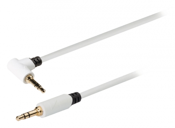 Stereo Audiokabel 3.5 mm Male - 3.5 mm Male 0.50 m Wit