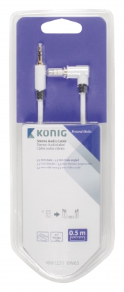 Stereo Audiokabel 3.5 mm Male - 3.5 mm Male 0.50 m Wit