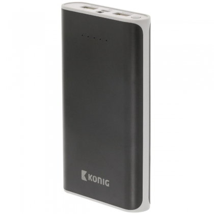 Draagbare Powerbank Lithium-Ion 15000 mAh USB Zwart