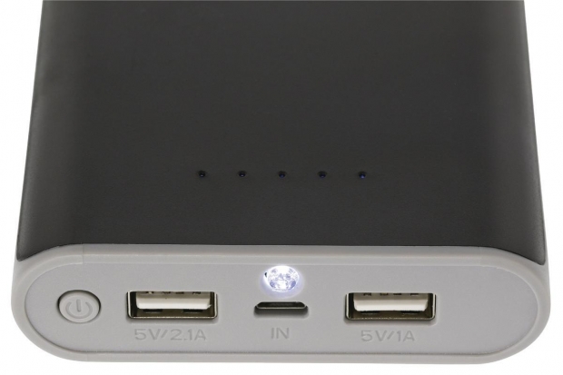 Draagbare Powerbank Lithium-Ion 15000 mAh USB Zwart