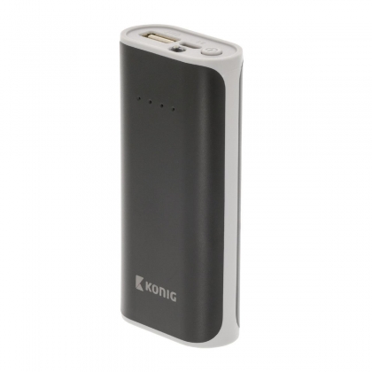 Draagbare Powerbank Lithium-Ion 5000 mAh USB Zwart