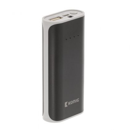 Draagbare Powerbank Lithium-Ion 5000 mAh USB Zwart