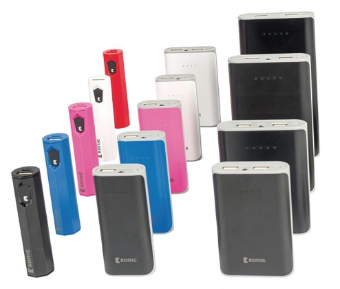Draagbare Powerbank Lithium-Ion 5000 mAh USB Zwart
