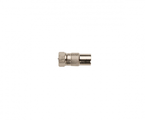 Antenne Adapter F-Male - Coax Male (IEC) Zilver