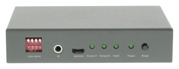HDMI Splitter HDMI-Ingang - 2x HDMI-Uitgang Donkergrijs