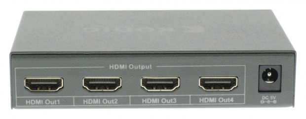 4-Poorts HDMI-Splitter Donkergrijs