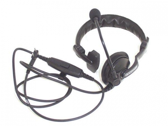 KENWOOD® - KHS-7A SINGLE MUFF HEADSET WITH BOOM MIC & PTT
