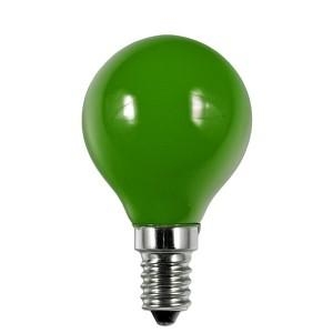 Kogellamp 15W E14 230V groen