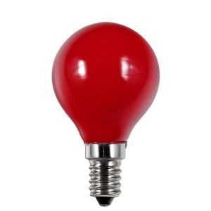 Kogellamp 25W E14 230V rood