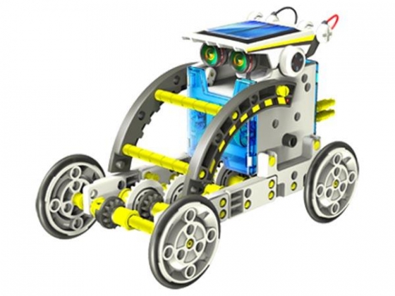 EDUCATIEVE ROBOTKIT OP ZONNE-ENERGIE - 14-IN-1