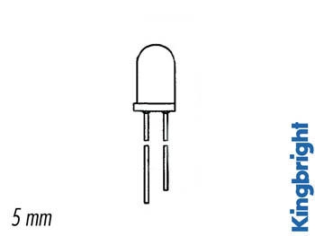 IR ZENDDIODE 5mm BLAUW-TRANSPARANT 940nm