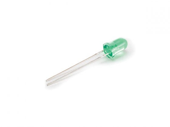 5mm standaard LED lamp groen transparant