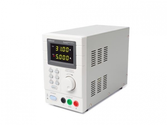 PROGRAMMEERBARE LABOVOEDING 0-30 VDC / 5 A max. - DUBBELE LED-DISPLAY met USB 2.0-INTERFACE