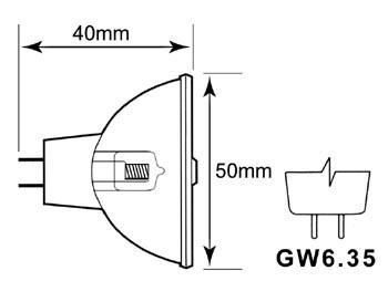 PHILIPS HALOGEENLAMP 150W / 15V, BRJ G6.35, 3400K, 50h