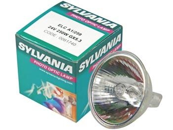 SYLVANIA HALOGEENLAMP 250W / 24V, ELC LONG LIFE, GX5.3, 3400K, 1000h