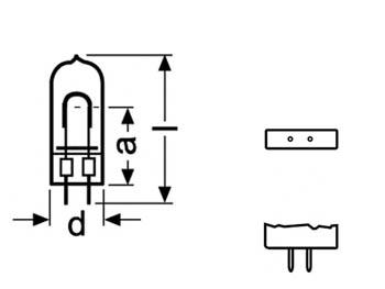 Osram halogeenlamp 300W / 120V, GX6.35 JDC