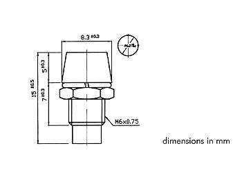 HOUDER VOOR LED SIGNAALLAMP Ø3mm