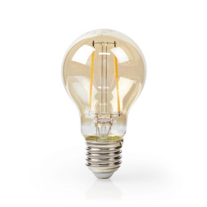 LED-Filamentlamp E27 | A60 | 5.4 W | 400 lm | 2500 K | Met Gouden Afwerking | Retrostijl | Aantal lampen in verpakking: 1 Stuks