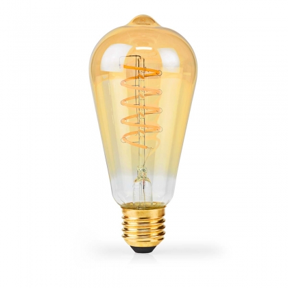 LED-Filamentlamp E27 | ST64 | 3.8 W | 250 lm | 2100 K | Dimbaar | Extra Warm Wit | Retrostijl | 1 Stuks