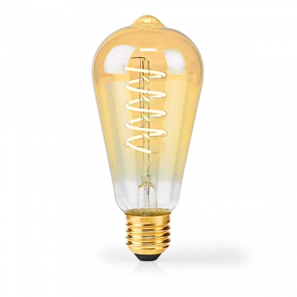 LED-Filamentlamp E27 | ST64 | 3.8 W | 250 lm | 2100 K | Dimbaar | Extra Warm Wit | Retrostijl | 1 Stuks