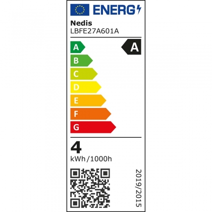 LED-Filamentlamp E27 | A60 | 3.8 W | 806 lm | 2700 K | Warm Wit | Retrostijl | 1 Stuks