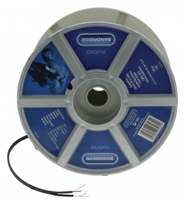 Stereo Audiokabel op Haspel 2x 0.14 mm² 100 m Zwart