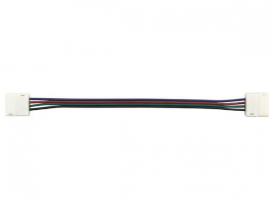 KABEL MET PUSH CONNECTOREN VOOR FLEXIBELE LED STRIP - 10 mm RGB KLEUR