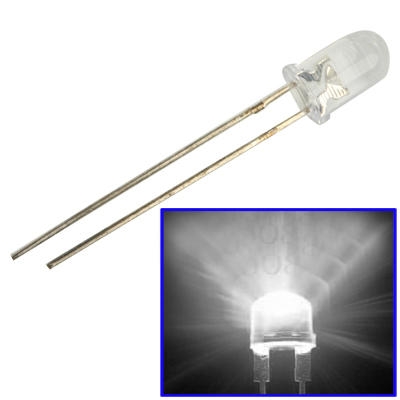 LED 3mm TRANSPARANT WIT