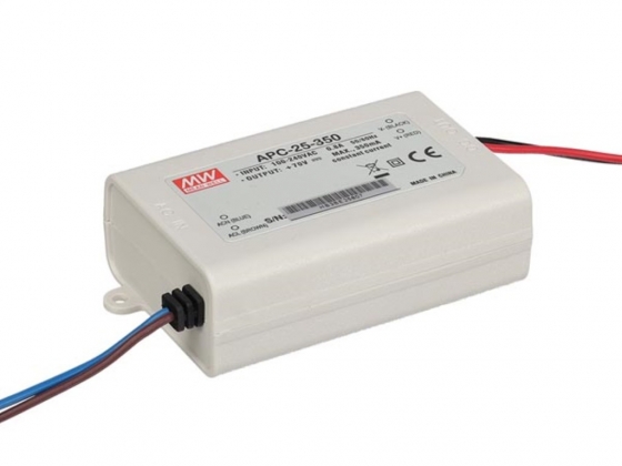 LED-DRIVER MET CONSTANTE STROOM - 1 UITGANG - 350 mA - 25 W