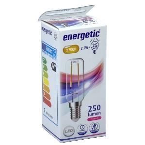 LED filament afzuigkaplamp 2,5W E14 2700K 250 lumen