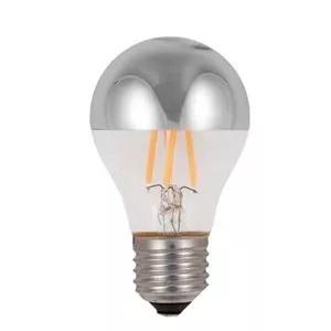 LED-Filament kopspiegel kogellamp 4W E27 230V 925 zilver dimbaar